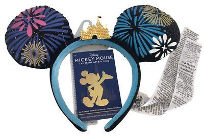Disney Mickey Mouse Ears Headband Main Attraction Fireworks 50th Anniversary WDW-image