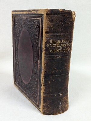 Biographical Encyclopedia of Kentucky Antique 19th Century 1878 Leather Bound-image