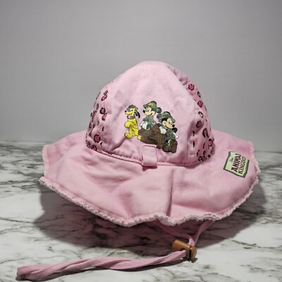 Walt Disney World Animal Kingdom KIDS Bucket Hat Pink Safari Mickey minnie Pluto-image