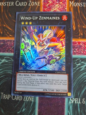 Yu-Gi-Oh! TCG Wind-Up Zenmaines CT09-EN008 Super Rare Limited Near Mint a1/-image