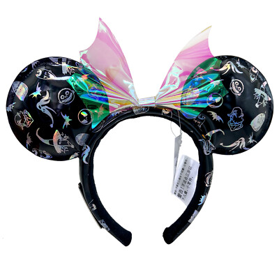 Loungefly Minnie Ears Clear Bow Nightmare Before Christmas Disney-Parks Headband-image