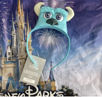 Walt Disney World Parks Monsters University Inc Sullly Headband Light Up NWT Fun-image