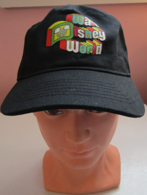 New Disney Parks Walt Disney World Classic Hat Cap Black Adult Adjustable NWT-image