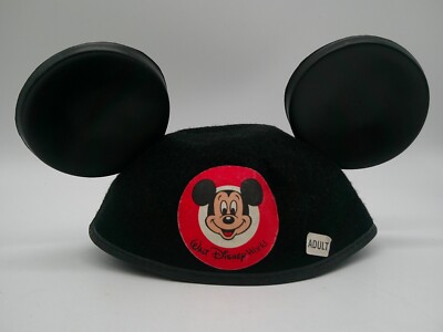Vintage Walt Disney World Mickey Mouse Ears Felt Hat Adult -image
