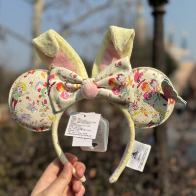 Easter Reigning Rabbits Bunny Disney Parks Minnie Mouse Ears Headband-image