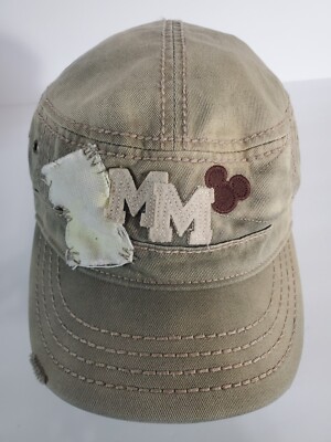 Walt Disney Mickey Mouse Hat Painter's Distressed Adjustable Khaki -image