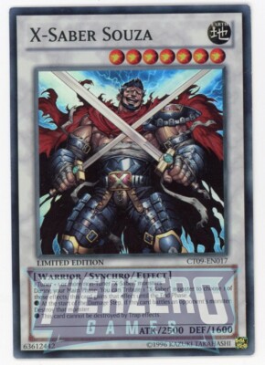 Yugioh CT09-EN017 X-Saber Souza Super Rare Limited Edition NM/LP-image