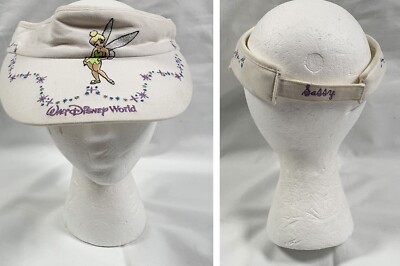Walt Disney World Tinkerbell Visor Hat Womens Cotton Beach Golf Gardening Cotton-image