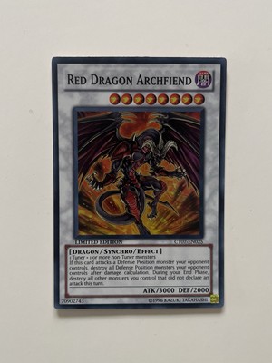 ✨ NM - RED DRAGON ARCHFIEND - CT07-EN025 - SUPER RARE - LIMITED EDITION ✨-image