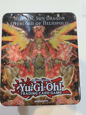 Yu-Gi-Oh Hieratic Sun Dragon Overlord of Heliopolis Open Set Collectors Tin Card-image