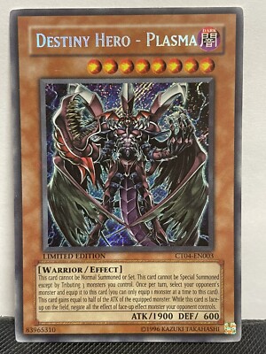 Destiny Hero - Plasma - CT04-EN003 - Secret Rare - Limited Edition LP Yugioh TCG-image