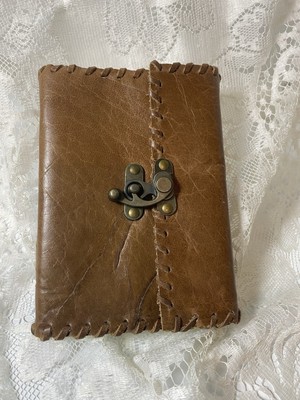 Handmade Leather Journal/Writing Diary/Drawing Bound Brown - 7