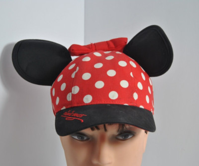 Walt Disney World Red White Polka Dots Minnie Mouse and Hat-image