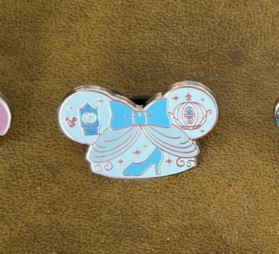 WDW 2024 CINDERELLA EAR HAT HIDDEN MICKEY PIN-image