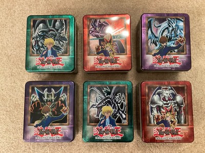 EMPTY - Vintage Yugioh Collectors Tins Set. BPT 001-006 Set. Mint Condition-image