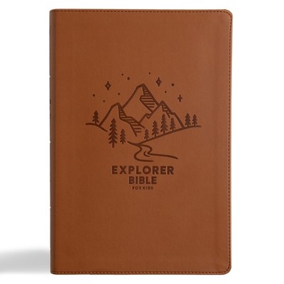 KJV Explorer Bible for Kids, Brown Leathertouch, Ind (Leather Bound) (UK IMPORT)-image