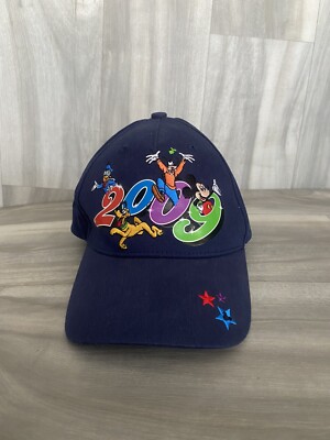 Walt Disney World 2009 Adult Baseball Cap Hat Embroider Characters-image