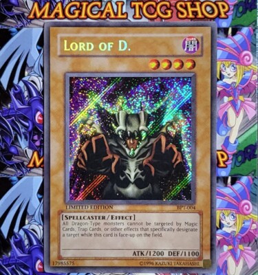 Yugioh Lord of D BPT-004 Secret Rare Limited Edition Promo Konami 2002 PL-image