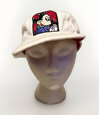 Vintage 90s Mickey Mouse Walt Disney World Stretchy Hat/Cap-image