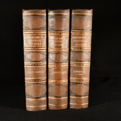 c1890 3vol Encyclopaedia of Practical Cookery Theodore Francis Garrett Illus-image
