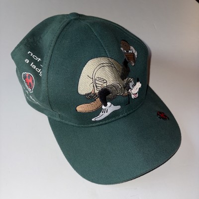 Vtg Disney World Hat Green Goofy Ladybug Photographer Animal Kingdom Adjustable-image