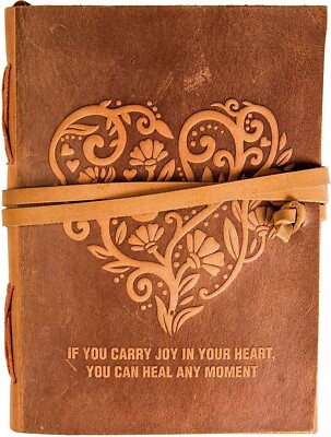 Handmade Journal Diary  Unlined Paper Notebook 5X 7 inch For Men & Women us-image