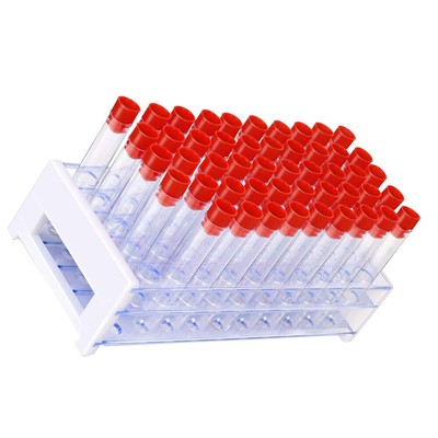  51 Pcs Plastic Test Tube Rack Chemistry Experiment Equipment Science-image