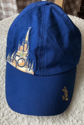 Walt Disney World 50th Anniversary EUC Adjustable Baseball Hat Cap  BLUE-image