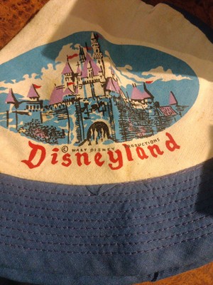 Vintage 1970s Disney Bucket Hat Blue  Castle -image