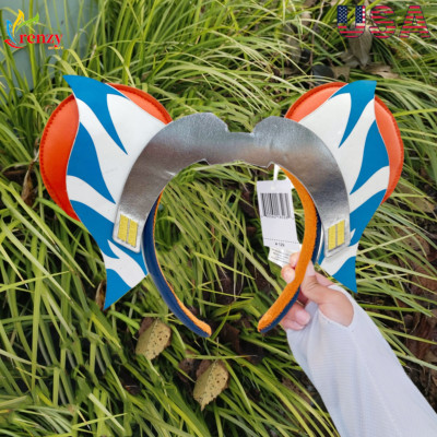 US Ahsoka Tano Ashley Eckstein Headband Ears Disney Parks Mickey Star Wars-image