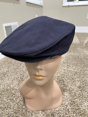 Walt Disney World Cabbie Newsboy Navy Hat Rare. Size Medium Great Shape-image