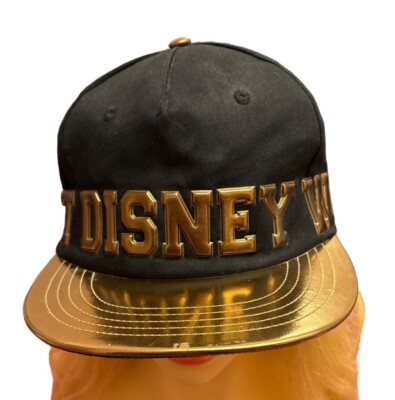Walt Disney World Black & Gold Snapback Hat Adult 57-60cm-image