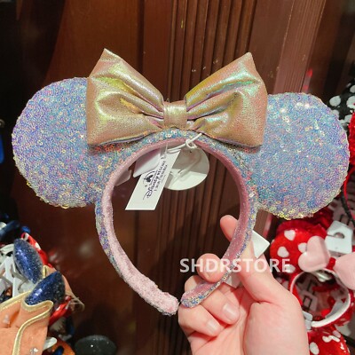 AuthenticWalt Disney World 50th anniversary Earidescen Minnie mouse ear Headband-image