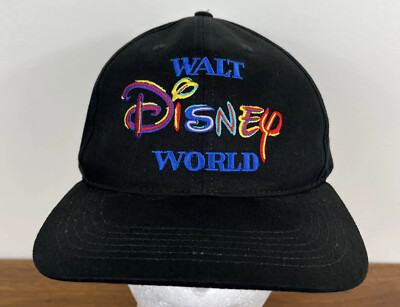 Vintage Goofys Hat Co Walt Disney World Hat Black Snapback Cap NWT-image
