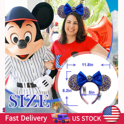 Disney  Parks Annual Passholder Exclusive Mickey Minnie Ears Headband 2025 US-image