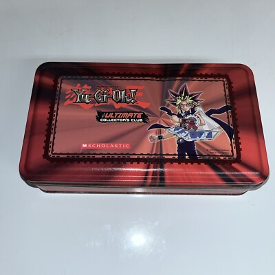 Sholastic Yu-Gi-Oh! The Ultimate Collectors Club 1996 TIN ONLY - See Desc-image