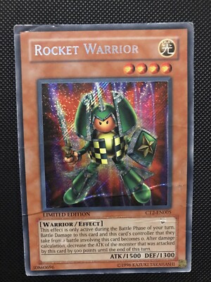 Rocket Warrior CT2-EN005 Secret Rare Limited Edition (DAMAGED)-image