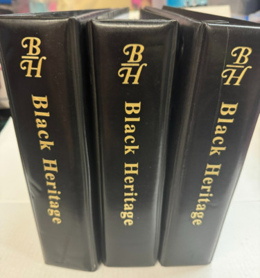 Lot of 3 Black Heritage Binder Politics & Government, Activism, Journalism & Law-image