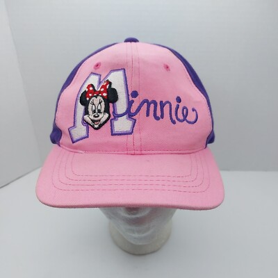 Walt Disney World Minnie Mouse Youth Strap back Hat Cap Embroidered Logo-image