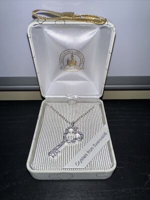 Disney Arribas Necklace Silver Mickey Key Lock Made with Crystals from Swarovski-image