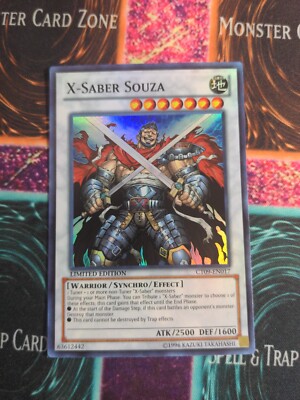 Yu-Gi-Oh! X-Saber Souza CT09-EN017 Limited Super Rare NM -image