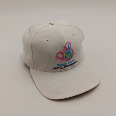Walt Disney World 20 Years White Baseball Cap Hat Adjustable Snapback-image