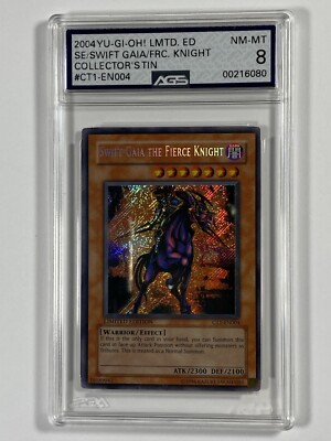 Swift Gaia the Fierce Knight YU-GI-OH! 2004 Collectors Tin CT1-EN004 AGS 8-image