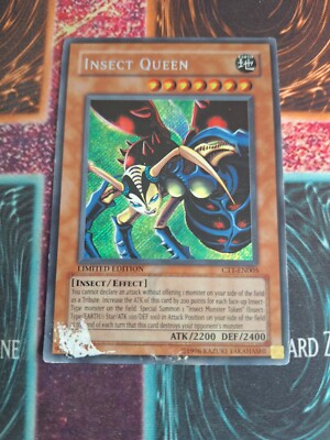 Yu-Gi-Oh! Insect Queen CT1-EN005 Limited Secret Rare HP/DMG-image