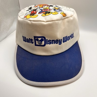 Vintage 1980s Walt Disney World Painters Cap USA Made Painter Mickey & Friends-image
