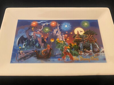 Souvenir Walt Disney World Parks Ceramic Trinket Vanity Tray Collectable -image