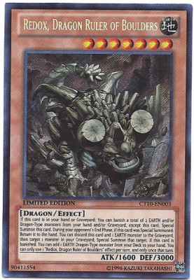 3 x Redox, Dragon Ruler of Boulders - CT10-EN003 - Secret Rare - Limited Edition-image