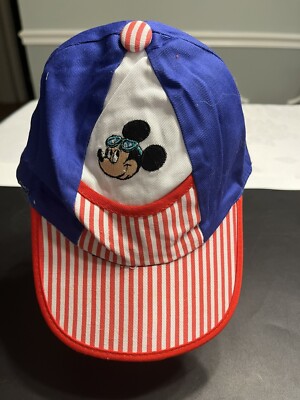 Vtg 1980’s Just 4 Kids Mickey Mouse Hat Cap Walt Disney World-image
