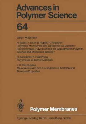 Polymer Membranes by M. Gordon (English) Paperback Book-image