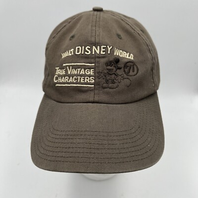 Walt Disney World Gray True Vintage Characters 71 Mickey Mouse Baseball Hat Cap-image